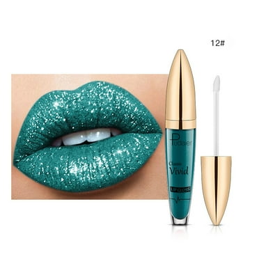 Kokovifyves Diamond Shiny Long Lasting Lipstick Glitter Lipgloss Lipstick Shiny Matte Liquid Lipstick 5Ml
