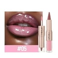 thumbnail image 1 of Kokovifyves Double Head 2-in-1 Makeup Matte Hook Line Lipstick Mirror Lip Gloss Lip Glaze 2.5ml, 1 of 6