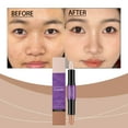 thumbnail image 1 of Kokovifyves Double Head High Light Repair Stick Brightens Concealer Naturally Three-dimensional Shaping Rotary Pen Body for Commuting Makeup, 1 of 9