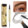 thumbnail image 1 of Kokovifyves Double-headed Four-prong Eyebrow Pencil Waterproof and Sweat-proof Three-dimensional Eyebrow Glue Setting Liquid 1.5ml+0.5ml, 1 of 2