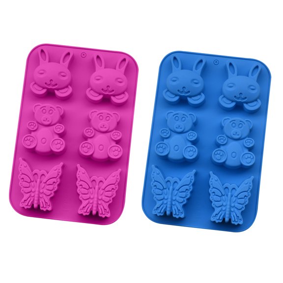 Kokovifyves Easter Decorations Easter Cake Mold Cartoon Bunny Butterfly Bear Diy Baking Tool
