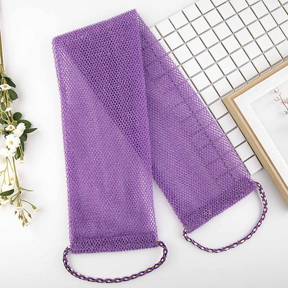 Kokovifyves Exfoliating Net Sponge Drawstring Africa Bath Towel for Men Foaming Bath Towel for Women Mud Rubbing Bath Towel for Cleaning