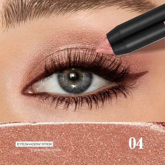 Kokovifyves Eye Shadow Stick Pearlescent Glitter Without Smudging High Gloss Eye Shadow Pen Pearlescent Fine Glitter To Eye Shadow Lazy Eye Shadow