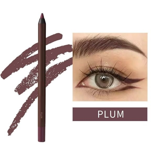 Kokovifyves Eyeliner Pencil Waterproof Eyeliner Eye Pencil No Smudging Fading Smooth and Easy To Color with Random Color Pencil Sharpener
