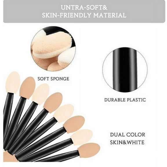 Kokovifyves Eyeshadow Applicators Eyeshadow Brush Sponge Applicator Disposable Eyeshadow Brush Eyeshadow Sponge Brush Eye Makeup Applicators