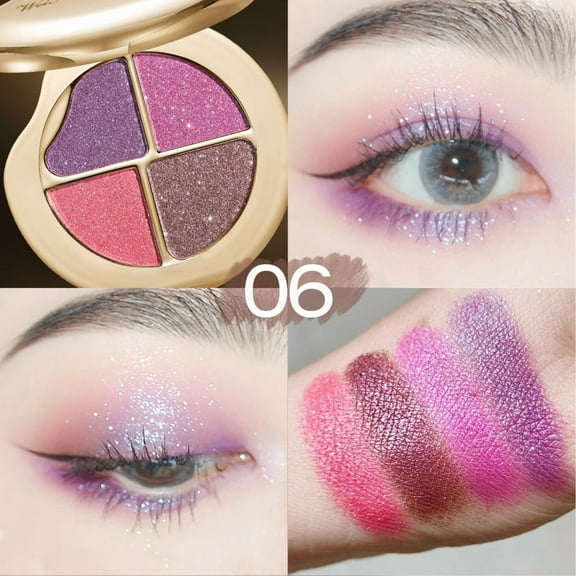 Kokovifyves Eyeshadow Kit for Women The Star Sky Eyeshadow Makeup Shine Eyeshadow and Highlighter Makeup Suit for All Types 4.6g