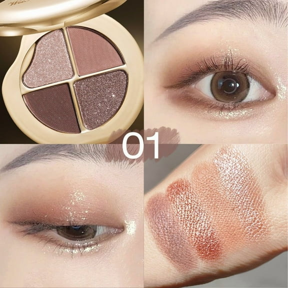 Kokovifyves Eyeshadow Kit for Women The Star Sky Eyeshadow Makeup Shine Eyeshadow and Highlighter Makeup Suit for All Types 4.6g