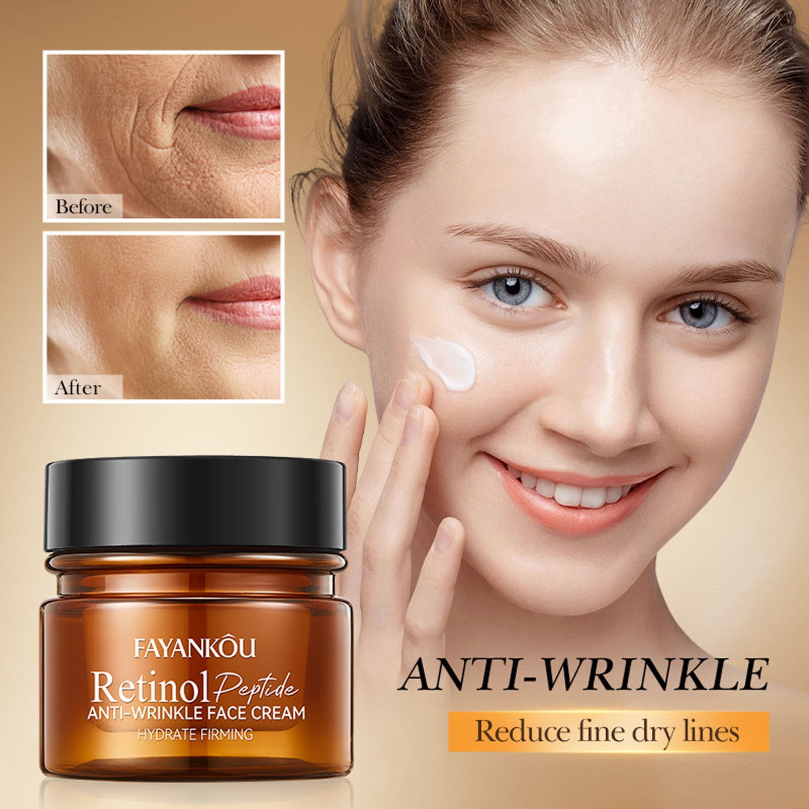 Kokovifyves FAYANKOU Retinol Peptides Antied Wrinkle Cream Brightening ...