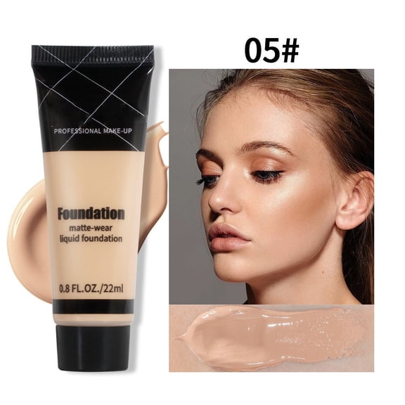 Kokovifyves Face Matte Foundationss Waterproof Hard to Take Off Makeup Oil Control Moisturizing Light Fulls Coverage Foundationss