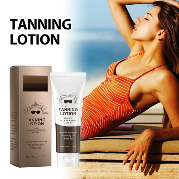 Kokovifyves Face Tanner Rapidly Self Tanning Lotion Natural Sunless Self Tanner Moisturizing Bronzing Lotion for Face and Body 60g