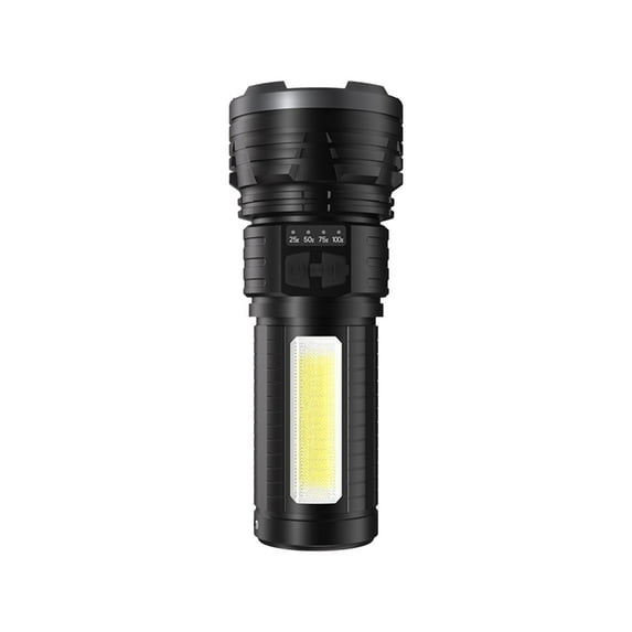 Kokovifyves Flashlight Clearance Multi Functional Strong Light Flashlight Outdoor High Brightness Telescopic Focusing Large Capacity Battery Three Types of Light Waterproof Flashlight