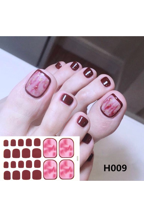 Foot Stickers Foot Nail Stickers for Female DIY Nail Decoration Art