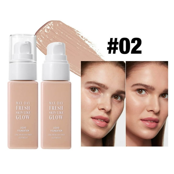 Kokovifyves Foundations for Women Waterproof Coverage Foundations for Face Soft Matte Oil Control Concealer Lightweight and Long Lasting Makeup 50ml