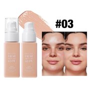 Kokovifyves Foundations for Women Waterproof Coverage Foundations for Face Soft Matte Oil Control Concealer Lightweight and Long Lasting Makeup 50ml
