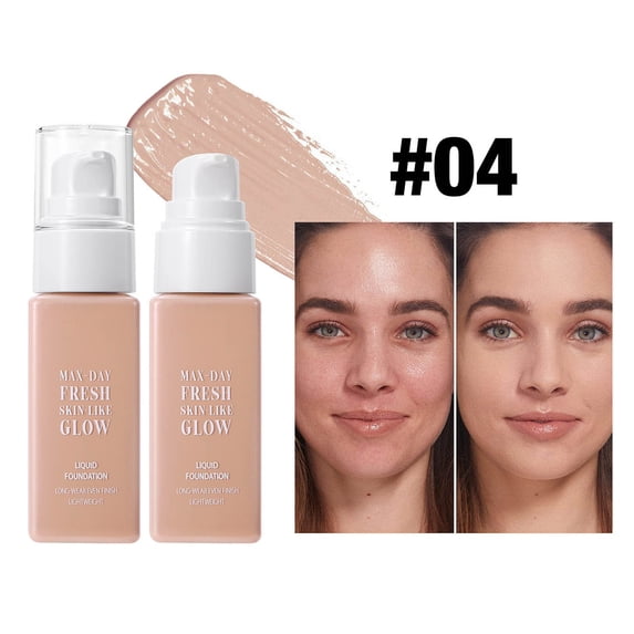 Kokovifyves Foundations for Women Waterproof Coverage Foundations for Face Soft Matte Oil Control Concealer Lightweight and Long Lasting Makeup 50ml