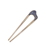 Kokovifyves French Hair Pin New U-shaped Hair Pins for French Twists Hair French Hair Sticks Fork for Thick Hair Buns Chignons Gold Hair Clips Hair Styling Accessories