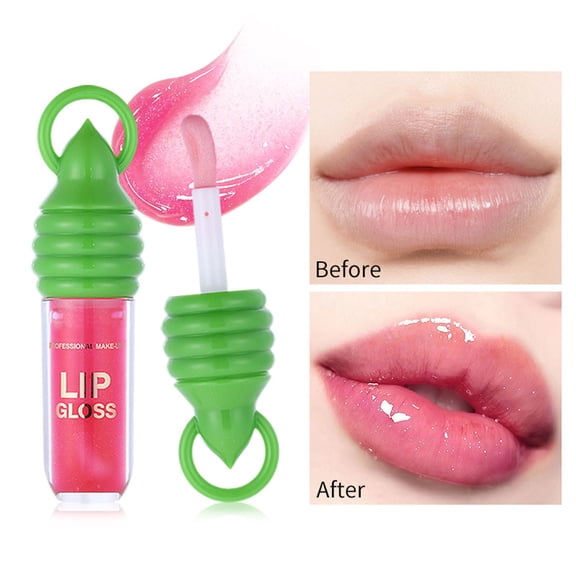 Kokovifyves Fruity Scent Mirror Shine Water Gloss Lip Gloss, Smooth Texture Daily Lip Beauty Makeup 3.5g