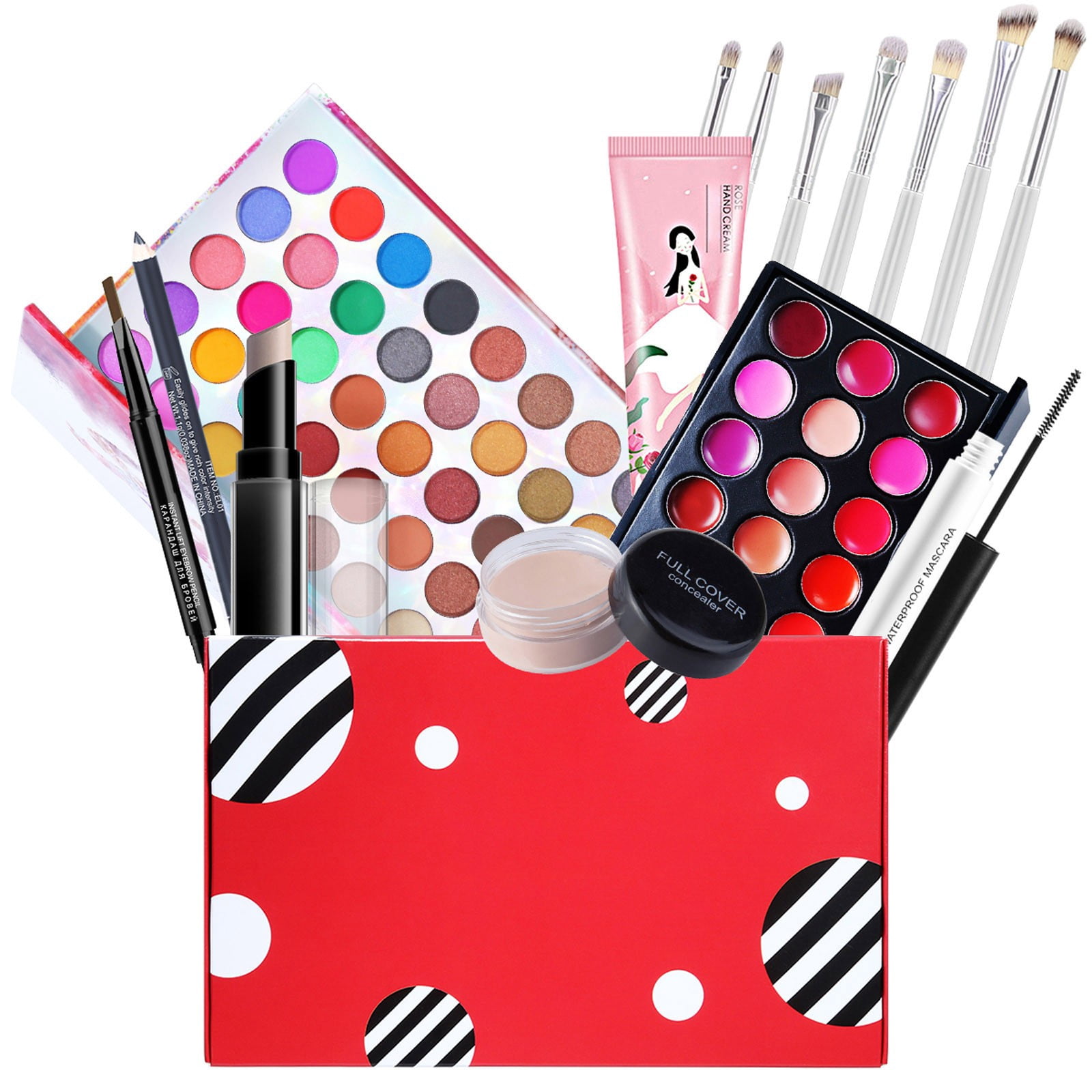 Kokovifyves Girls' Basic Cosmetics Set 15-piece Set In A Box - Walmart.com