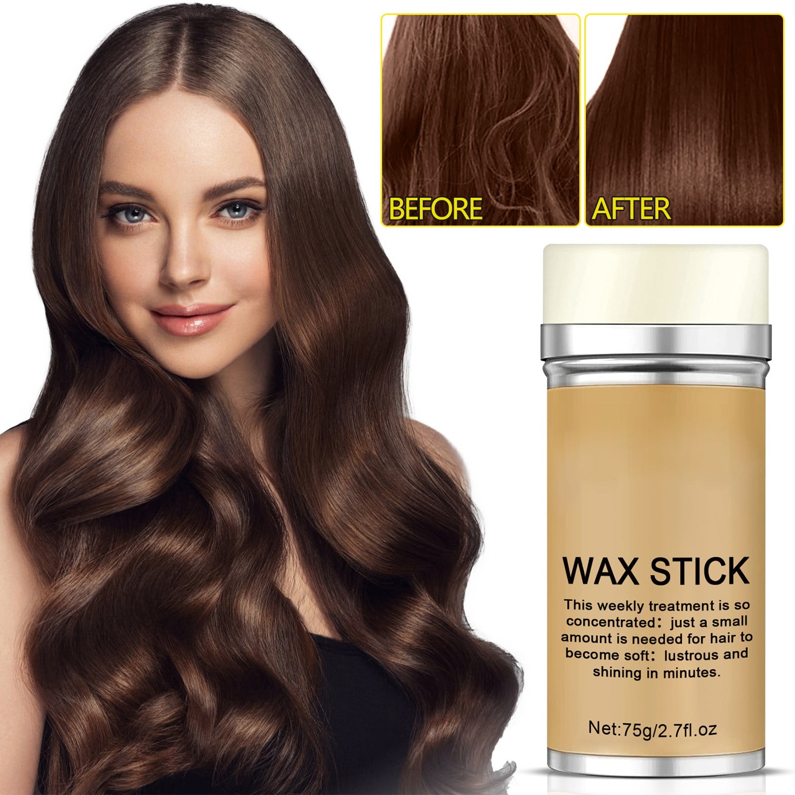 Kokovifyves Hair Wax Stick Wax Stick for Hair Slick Stick Hair Wax Stick for Flyaways Hair Gel