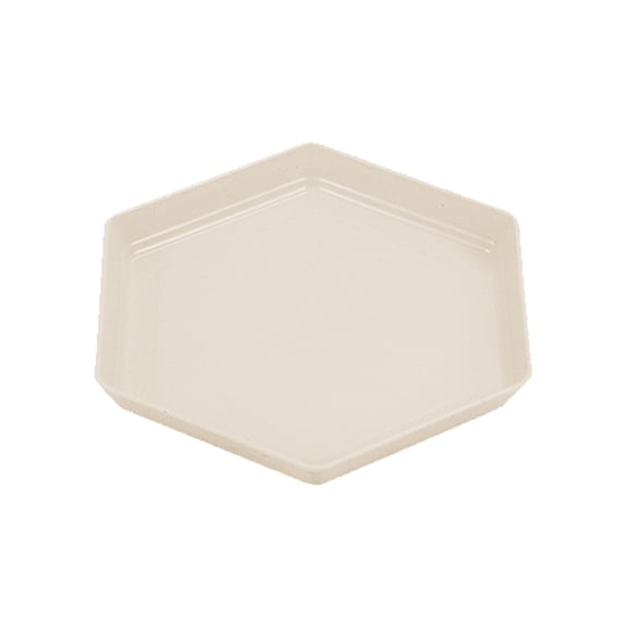 Kokovifyves Hexagonal Plastic Dinner Plates - Dishwasher & Microwave Safe, Reusable Lightweight Plates for Kitchen, Camping, and Outdoor Use, 6.69x6.69 Inches