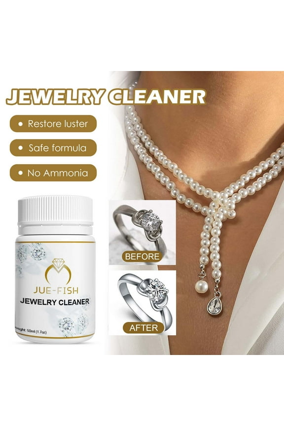 Home Decor Clearance under $10 Jewelry Cleaning Agent Jewelry Metal Cleaning Solution Diamond Necklace Rust and Ash Removal Care Solution 50Ml