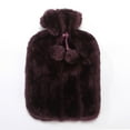 thumbnail image 1 of Kokovifyves Home Decor Clearance under $5 2L Hot Water Bottle Faux Plush Fleece Cloth Cover Thermotherapy Fresh-Keeping Cover Hot Warming Cold Protection Removable, 1 of 2