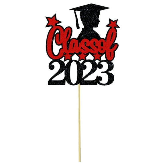 Kokovifyves Home Decor Clearance under $10 Graduation Party Cake Decoration Insert Season of Graduation Theme Party Decoration