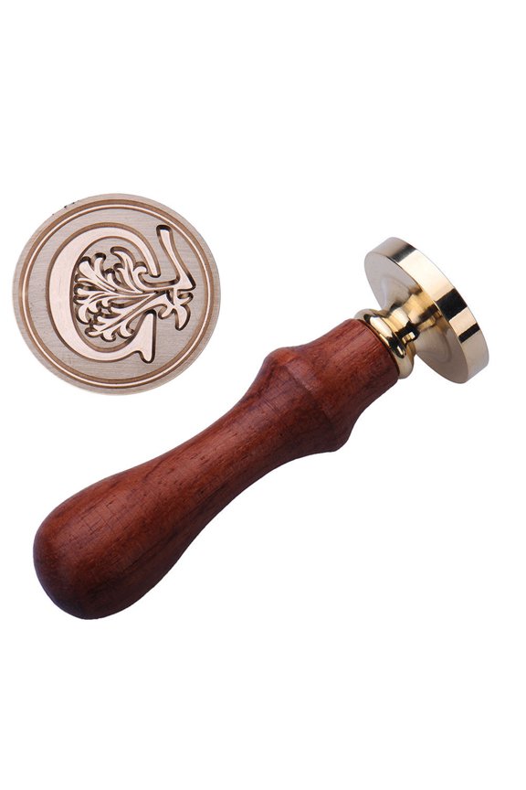 Mothers Day Decorations Set of 26 Fancy Letter 3D Embossed Sealing Kit and Wooden Handle As A Gift for Teachers' Day, Mother's Day and Thanksgiving Day