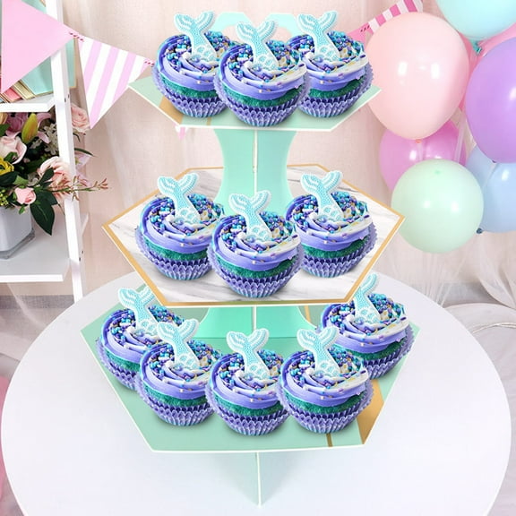 Kokovifyves Home and Kitchen Clearance 3-Tier Cardboard Cupcake Stand Dessert Tower Treat Stacker Platter Food Display