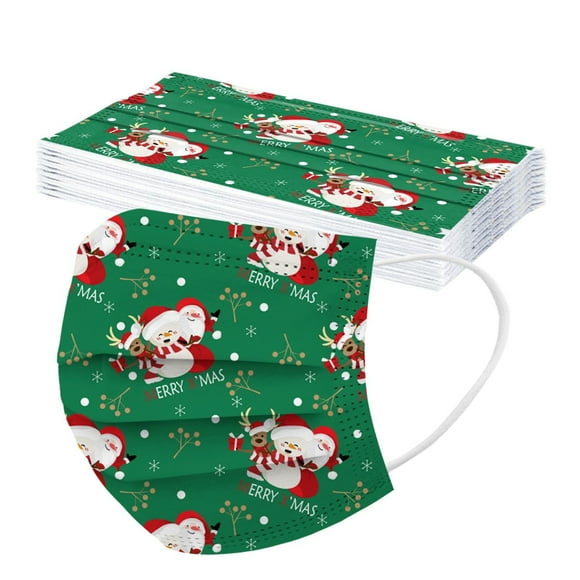 Kokovifyves Home and Kitchen Clearance Christmas Disposable Cartoon Series Graffiti Children Printing Mask