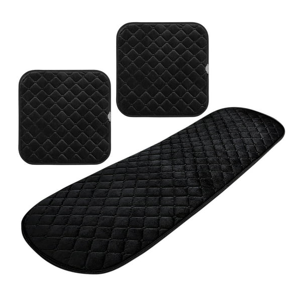 Kokovifyves Homes and Gardens Home Textile Items 12V Car Universal Heating Cushion Plush Winter Car Heating Cushion Set