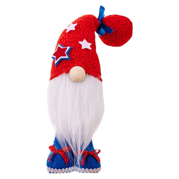 Kokovifyves Independence Day Decorations Dwarfs Ornaments Boots Rudolph Doll Desktop Decoration