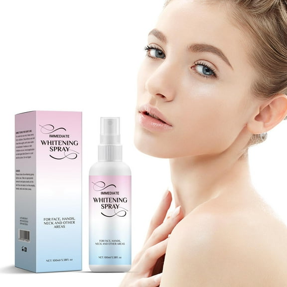 Kokovifyves Instant Brightening Spray for Face Hands Neck and Sweatproof Reduce Harm of Sun 100ml