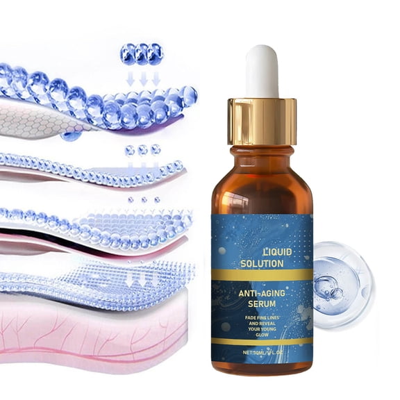 Kokovifyves Instant Results Facial -Wrinkle Serum Firming -Aging Dramatically Reduces Fine Lines Wrinkles Serum Hydrating and Moisturizing 30ml