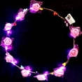 thumbnail image 1 of Kokovifyves Light Emitting Wreath Flash Foam Flower Head Hoop LED Light Emitting 10 Light Wreath, 1 of 1