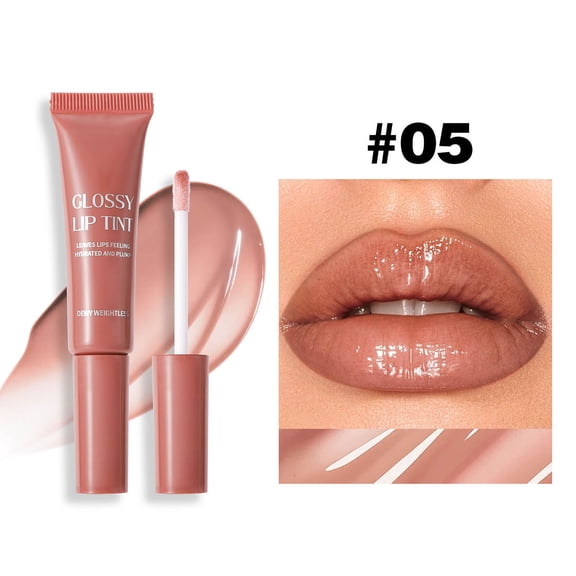Kokovifyves Lip Gloss for Women Clear Tinted Gloss Long Lasting Shine Glossy Lip Balm 12.5ml