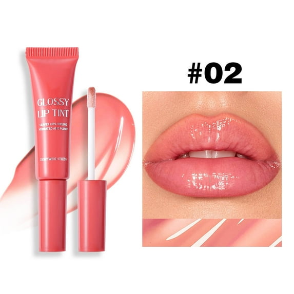 Kokovifyves Lip Gloss for Women Clear Tinted Gloss Long Lasting Shine Glossy Lip Balm 12.5ml