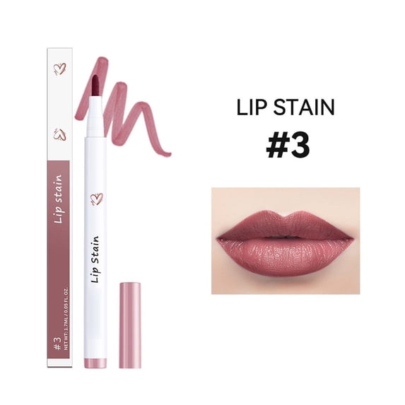 Kokovifyves Long-Lasting Lip Tint Pen with 6 Colors To Choose Sweatproof Matte Non-Stick Cup Lip Liner Pen 1.7ml