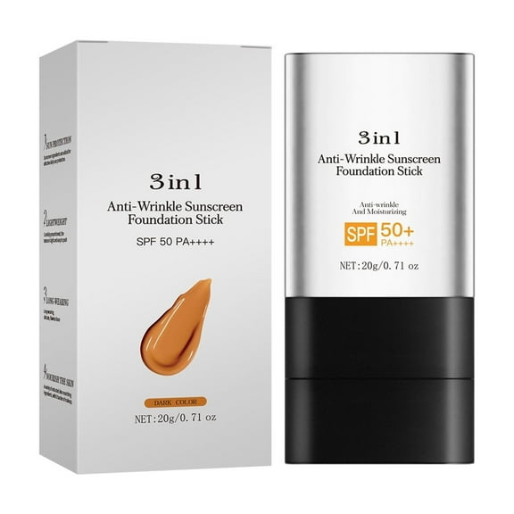 Kokovifyves Long-Lasting Makeup Stick with A Brush Can Cover Defects Light and Natural