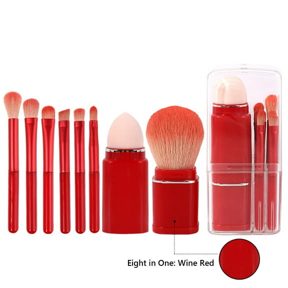Kokovifyves Makeup Brush Sets under $10 Makeup Brush Mini Portable Retractable Blush Brush Eye Shadow Brush Makeup Brush