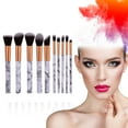 thumbnail image 1 of Kokovifyves Makeup Brushes Kit Set 10PC Portable makeup brush set, brush, eye shadow brush set, 1 of 8