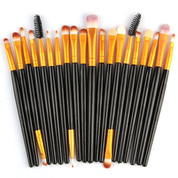 Kokovifyves Makeup Brushes Kit Set 20pcs/set Makeup Brush Set tools Make-up Toiletry Kit Wool Make Up Brush Set