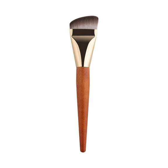 Kokovifyves Makeup Brushes under $5 Brush-thin Wooden Handle Mask Brush Bare Concealer Light and Traceless Makeup Brush