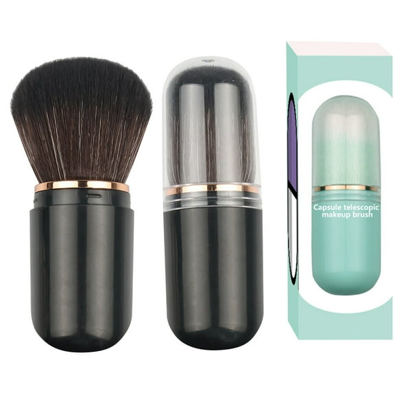 Kokovifyves Makeup Brushes under $5 Capsule Retractable Makeup Brush Portable Beauty Tool Makeup Brush