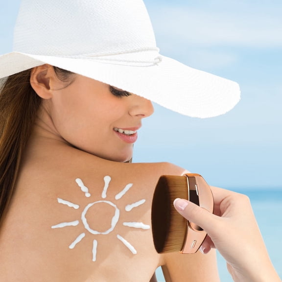 Kokovifyves Makeup Brushes under $5 Portable Fiber Bristle Brush with Plastic Handle and Transparent Cover