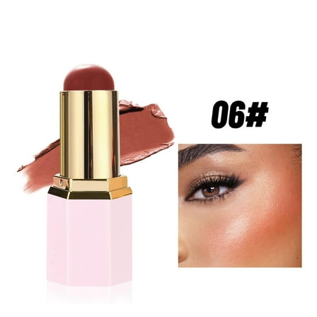 Kokovifyves Makeup Matte Three-dimensional Correction Blush Stick Brightening Lying Silkworm Rouge Lip Cheek Blush Cream