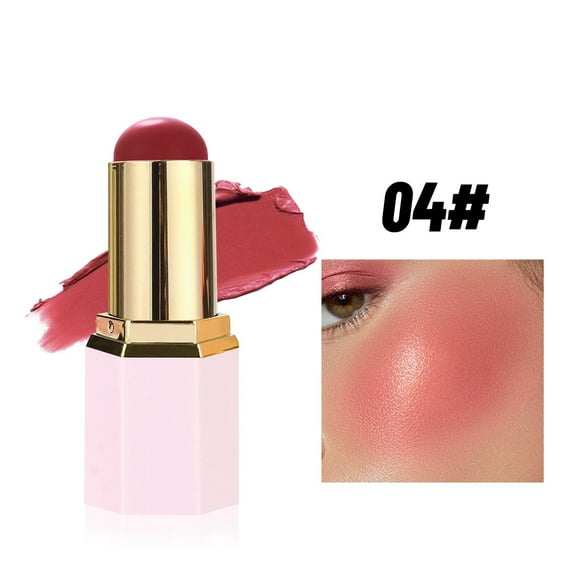 Kokovifyves Makeup Matte Three-dimensional Correction Blush Stick Brightening Lying Silkworm Rouge Lip Cheek Blush Cream