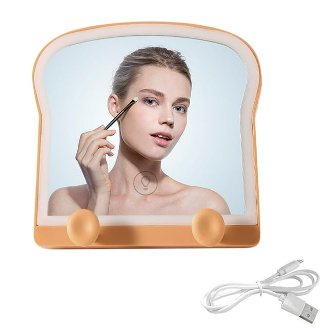 Kokovifyves Makeup Mirror with Lights Rechargeable Travel Makeup Mirror