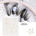 thumbnail image 1 of Kokovifyves Manicure Products Net Red Explosion Star Moon Nail Sticker Adhesive Magic Gold 3D Nail Sticker, 1 of 2