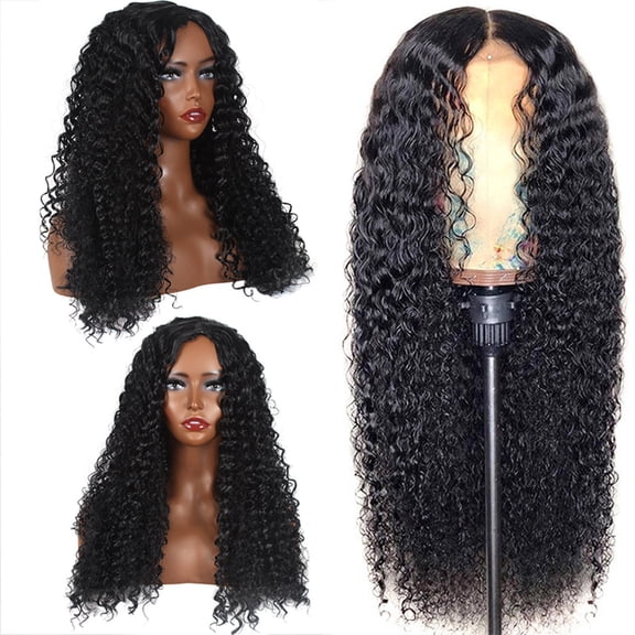 Kokovifyves Matte High Temperature Wire Small Coiled Tube Explosion Long Curly Hair Chemical Fiber Wig In The Split